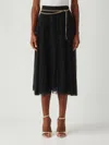 Elisabetta Franchi Poliammide Skirt In Black