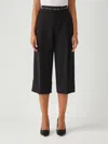 Elisabetta Franchi Poliestere Trousers In Black