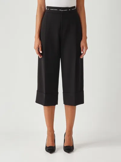 Elisabetta Franchi Poliestere Trousers In Black