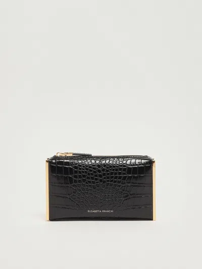 Elisabetta Franchi Poliuretano Clutch In Black