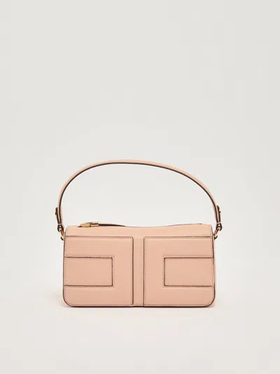 Elisabetta Franchi Poliuretano Clutch In Neutral