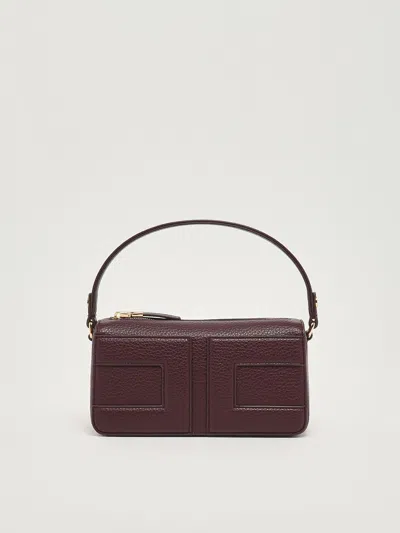 Elisabetta Franchi Poliuretano Clutch In Burgundy