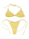 Elisabetta Franchi Polka-dot Bikini In Yellow