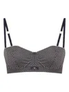 Elisabetta Franchi Polka-dot Bra In Black