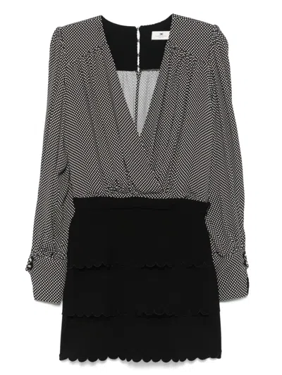 ELISABETTA FRANCHI POLKA DOT-PRINT DRESS
