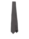 Elisabetta Franchi Polka-dot Printed Tie In Black