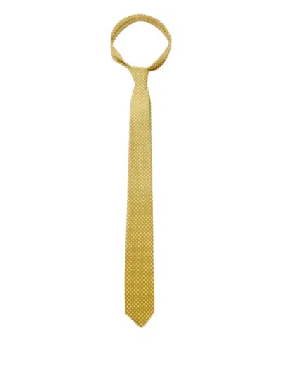 Elisabetta Franchi Polka-dot Tie In Yellow