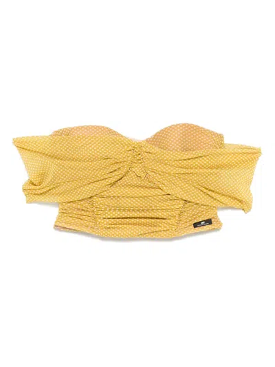 Elisabetta Franchi Polka-dot Tulle Top