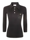 Elisabetta Franchi Polo Neck Sweater In Negro
