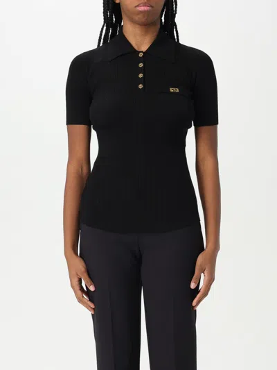 ELISABETTA FRANCHI POLO SHIRT ELISABETTA FRANCHI WOMAN COLOR BLACK,G61036002