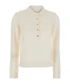 Elisabetta Franchi Polo Style Jumper In Neutral