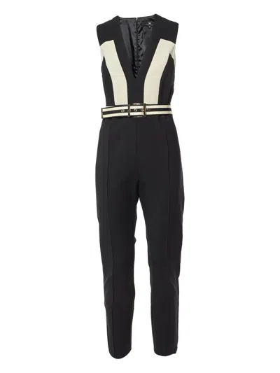 Pre-owned Elisabetta Franchi  Contrast-panel Jumpsuit