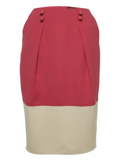 Pre-owned Elisabetta Franchi  Contrast-panel Pencil Skirt