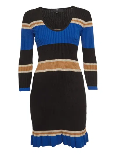 Pre-owned Elisabetta Franchi  Ribbed Mini Dress