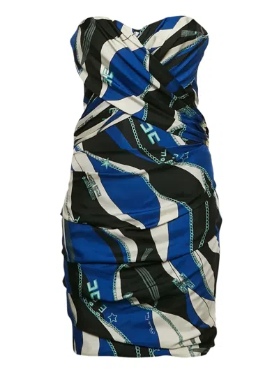 Pre-owned Elisabetta Franchi  Ruched Strapless Mini Dress
