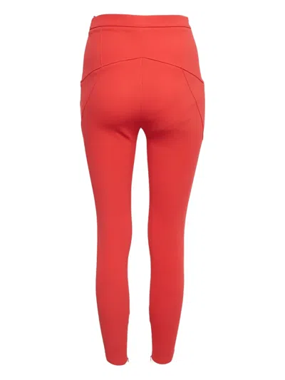 Pre-owned Elisabetta Franchi  Tailored Trousers In Red