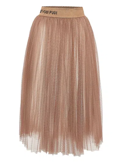 Pre-owned Elisabetta Franchi  Tulle Midi Skirt