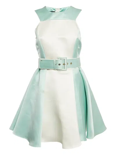 Pre-owned Elisabetta Franchi  Two-tone Belted Dress