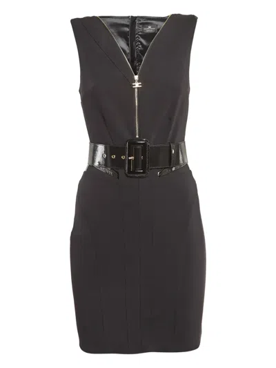 Pre-owned Elisabetta Franchi  Zip-up Mini Dress