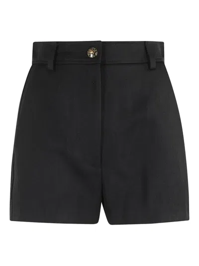 Elisabetta Franchi Pressed-crease Shorts In Black