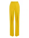Elisabetta Franchi Pressed-crease Trousers In Yellow