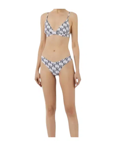 Elisabetta Franchi Printed Bikini In Brown