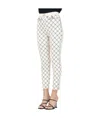 Elisabetta Franchi Printed Casual Pants In White