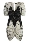 Elisabetta Franchi Animal-print Mini Dress In Animalier