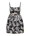 Elisabetta Franchi Floral-print Midi Dress In Black