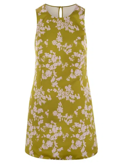 Elisabetta Franchi Women's Printed Duchesse And Tulle Dress In Multi