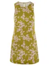 Elisabetta Franchi Printed Duchesse And Tulle Dress