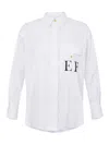 Elisabetta Franchi White Striped Cotton Poplin Shirt