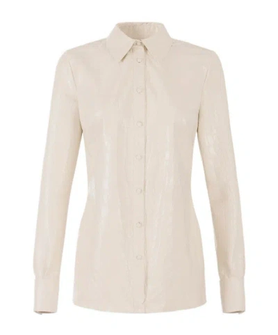 Elisabetta Franchi Printed Shirt In White