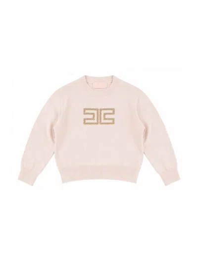 Elisabetta Franchi Kids' Pull With Decoration In Pink