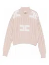 Elisabetta Franchi Pullover With Logo In Neutral
