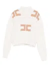 Elisabetta Franchi Pullover With Logo In White