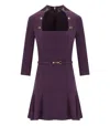 Elisabetta Franchi Purple Dress With Buttons