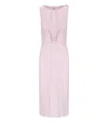 Elisabetta Franchi Corset Midi Dress In Pink