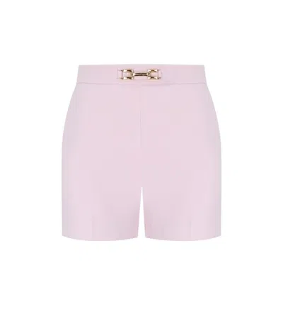 Elisabetta Franchi Crepe Shorts In Purple