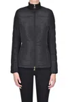 Elisabetta Franchi Quilted Eco-friendly Down Jacket In Black