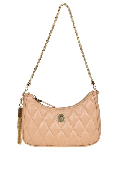 Elisabetta Franchi Quilted Eco-leather Bag In Brown
