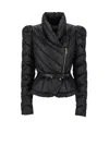 Elisabetta Franchi Quilted Nylon Down Jacket In Black