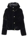 Elisabetta Franchi Quilted Padded Jacket In Black