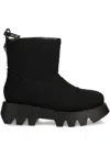 Elisabetta Franchi Quilted Platform Boots In Black