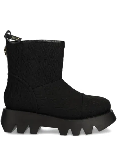 ELISABETTA FRANCHI QUILTED PLATFORM BOOTS