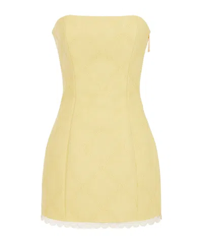 Elisabetta Franchi Short Dress In Gold