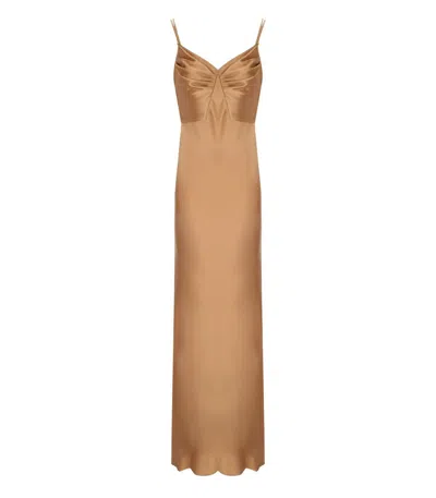 Elisabetta Franchi Dress In Brown