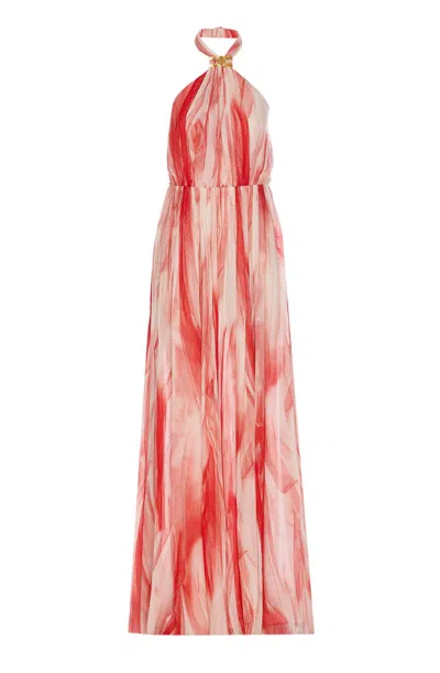 Elisabetta Franchi Red Carpet Butter Red Passion Dress