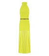 Elisabetta Franchi Red Carpet Cedar Dress In Yellow