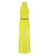 Elisabetta Franchi Red Carpet Cedar Dress In Yellow